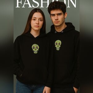 OFF the MUSCLE label Slime Season Black Hoodie  Sz Mens Small /Women Sz M-L EUC